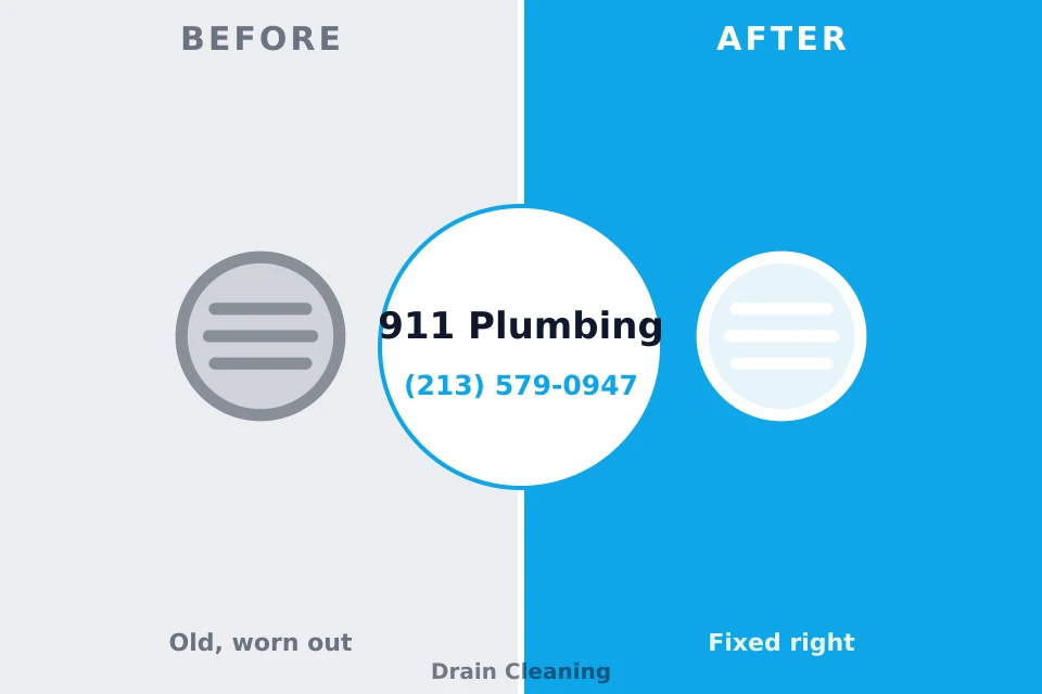 Before and after: plumbing repair Highland, NY